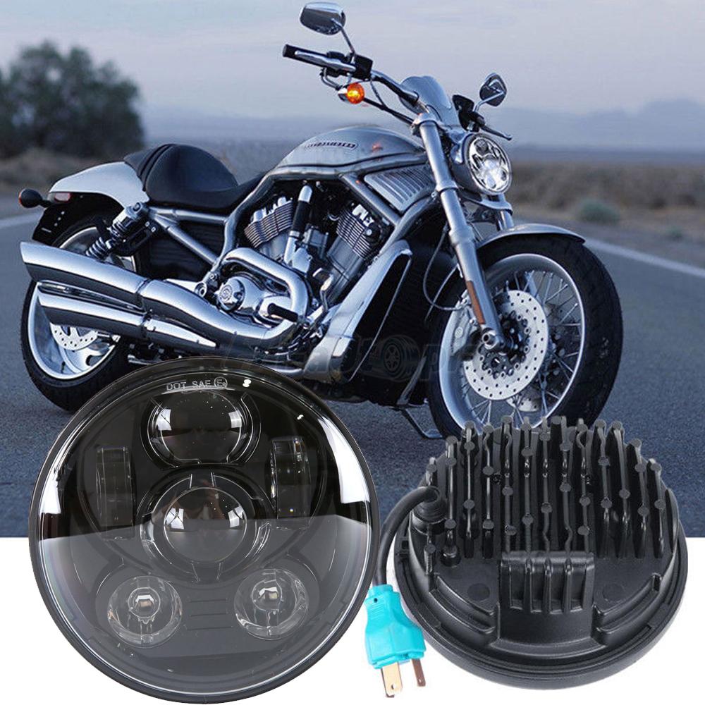 5-3/4" LED Projection Headlight for Harley Sportster XL 883 1200 Dyna