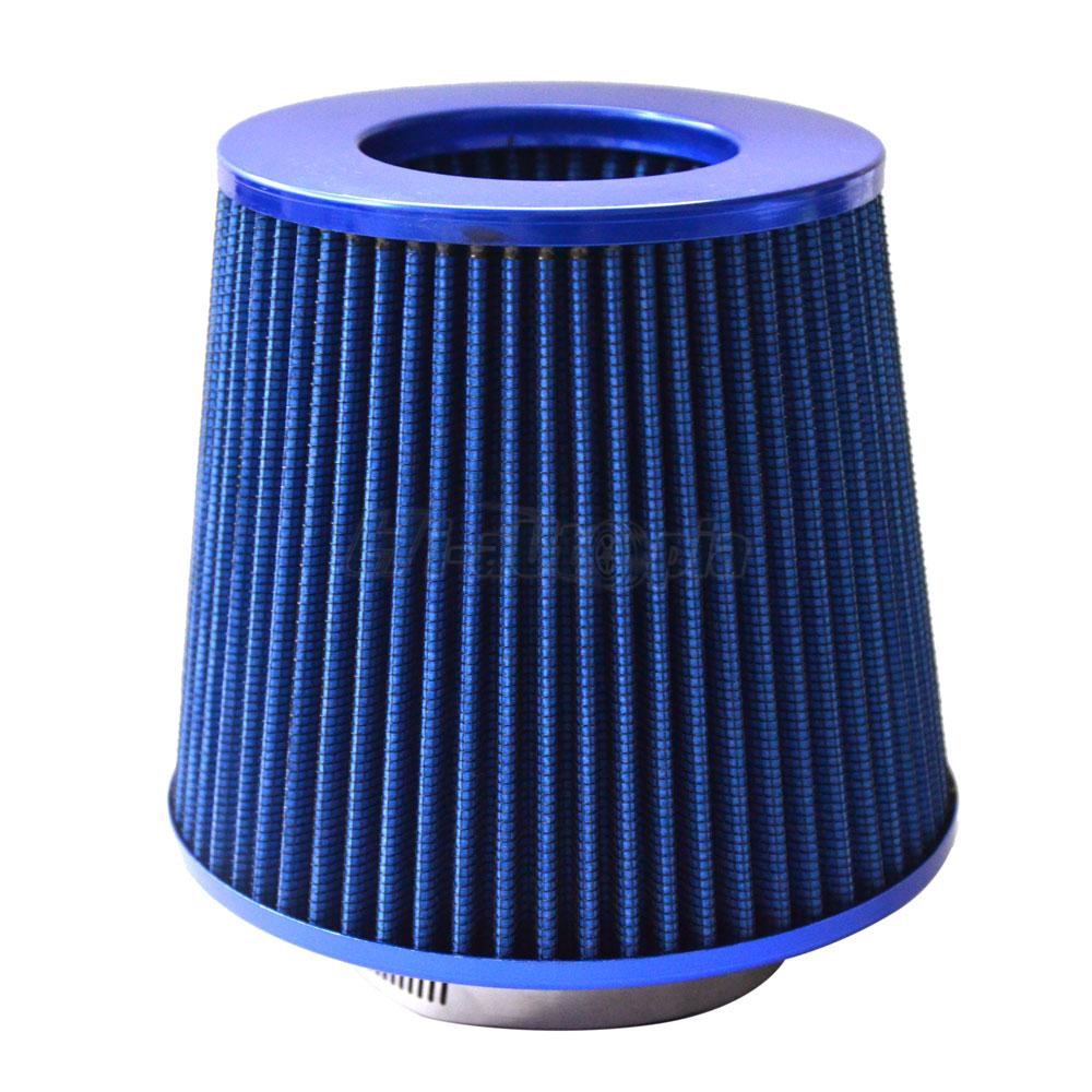 4/'/' INCH INLET HIGH FLOW SHORT RAM//COLD INTAKE ROUND CONE MESH AIR FILTER